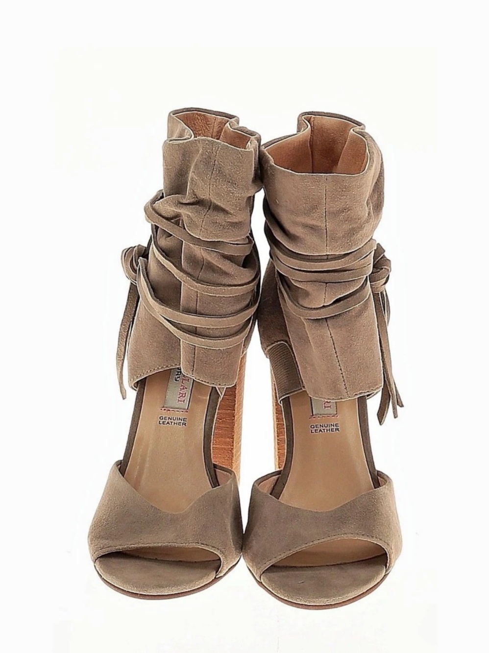 Kristin Cavalerri for Chinese Laundry Ankle Wrap Heels SZ 8